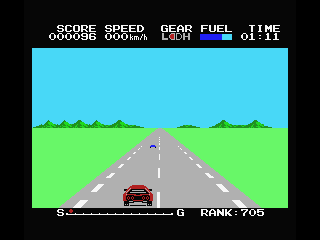 Hyper Rally screenshot 3 for MSX